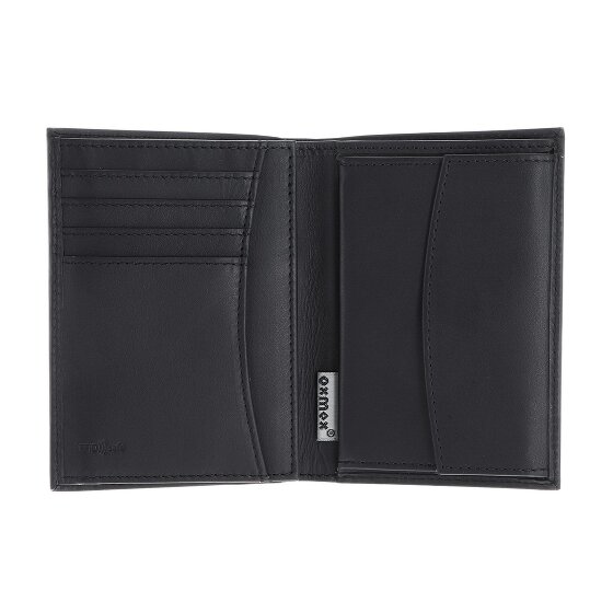 oxmox Leather Porte-monnaie Protection RFID Cuir véritable 10 cm