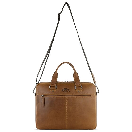 Klondike 1896 Gold Brain Porte-documents en cuir 35 cm Compartiment pour ordinateur portable