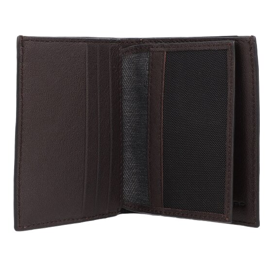 Piquadro Black Square Étui pour cartes de crédit Protection RFID Cuir 9 cm