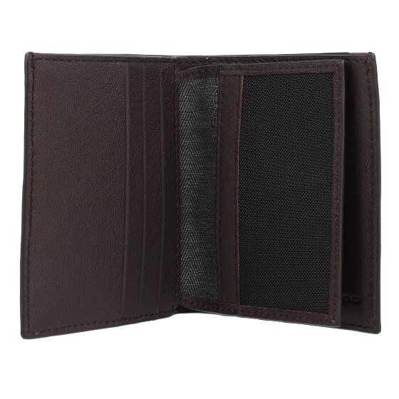 Piquadro Black Square Étui pour cartes de crédit Protection RFID Cuir 9 cm