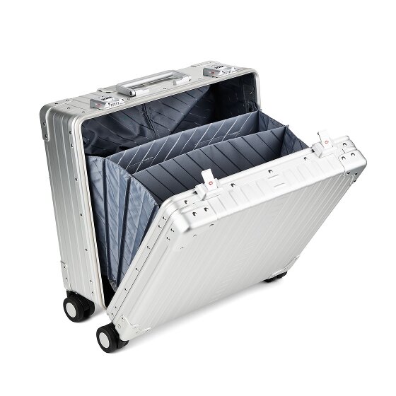 Aleon Valise business de luxe à 4 roues en Aluminium, 45 cm