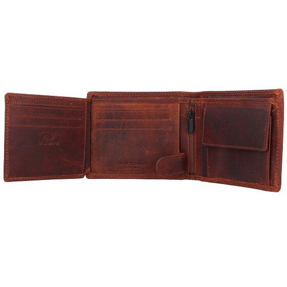 Jack Kinsky Monterey Porte-monnaie Protection RFID Cuir 13 cm