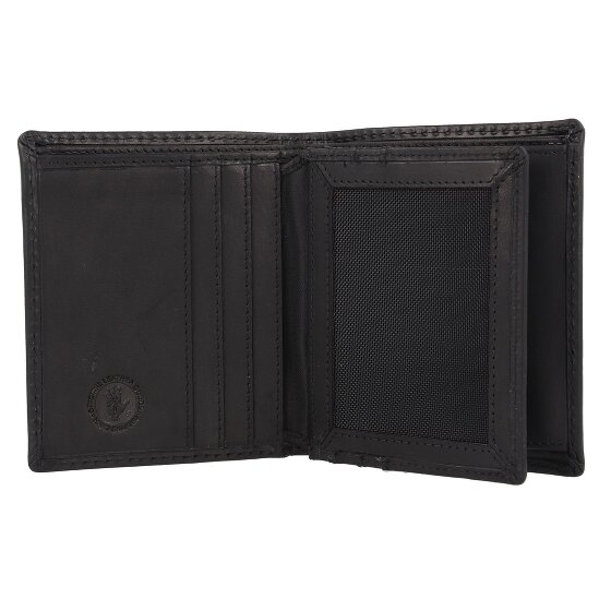 Greenburry Pure Black Porte-monnaie Protection RFID Cuir 11 cm