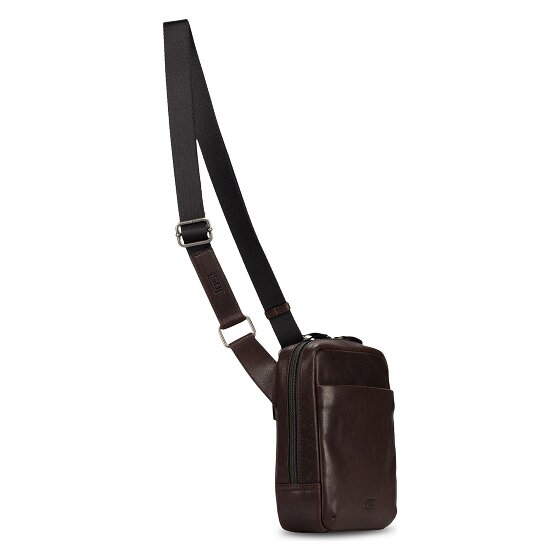 Jost Glasgow Sac à bandoulière XS Protection RFID Cuir véritable 20 cm