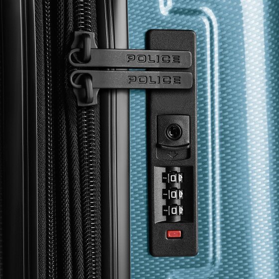 Police New York 4 roues Valise cabine S 54 cm avec soufflet d'extension