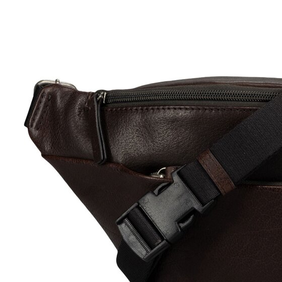 Jost Glasgow Sac banane Protection RFID Cuir véritable 36 cm