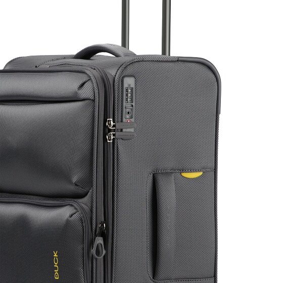 Mandarina Duck Zephyr 4 roulettes Trolley M 67 cm avec soufflet d'extension