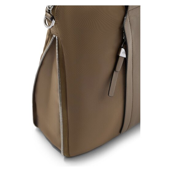 Piquadro Lyra Attaché-case Cuir véritable 42 cm Compartiment ordinateur avec soufflet d'extension