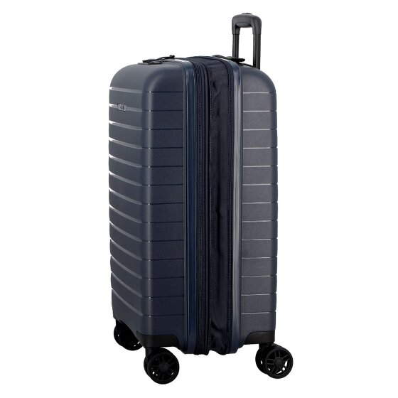 Jump Striper 4 roulettes Trolley de cabine 55 cm avec soufflet d'extension