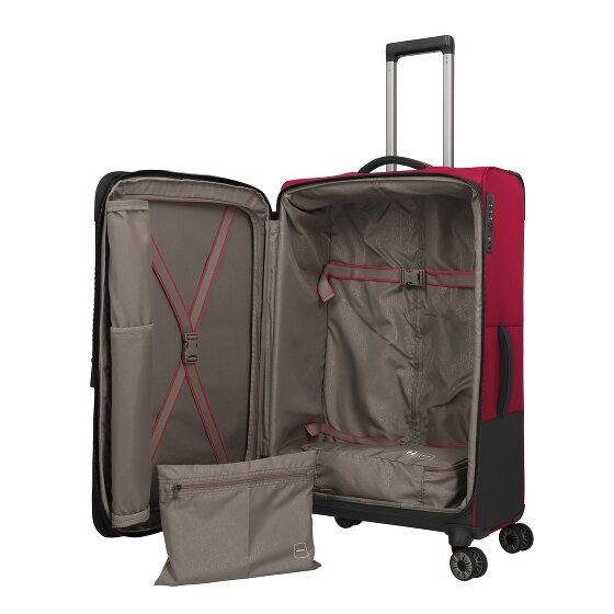 Travelite Crosslite 5.0 4 roulettes Trolley L 77 cm avec soufflet d'extension