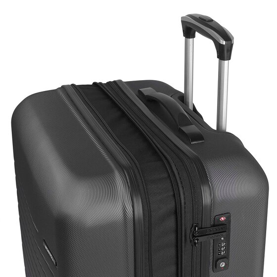 Gabol Escape 4 roulettes Set de valises 3 pièces avec soufflet d'extension