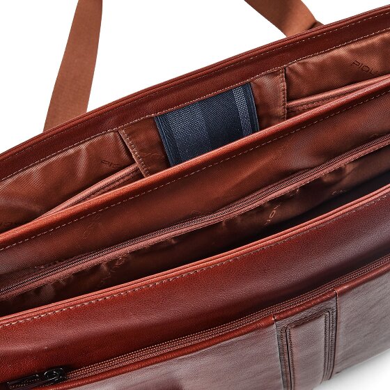 Piquadro Victor Attaché-case Protection RFID Cuir véritable 42 cm Compartiment ordinateur