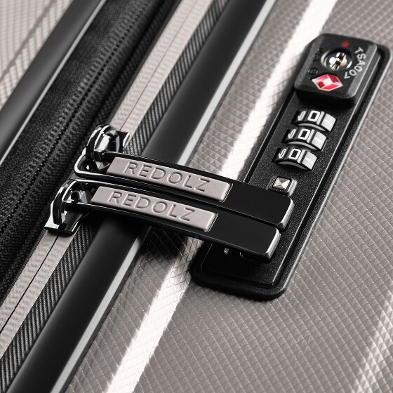 Redolz Essentials 14 – Set de valises 2 pièces : valise cabine avec soufflet d'extension et Vanity-case