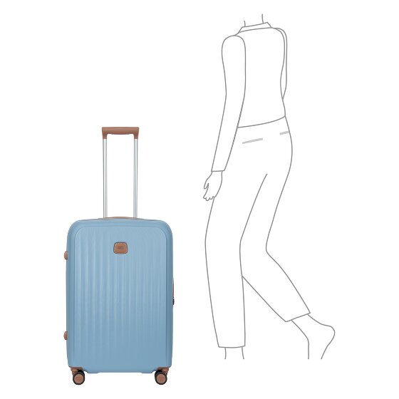 Bric's Taormina 4 roulettes Trolley M 69 cm avec soufflet d'extension