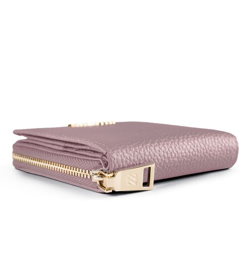 Lazarotti Bologna Leather Medium Porte-monnaie Zip-Around en cuir 10 cm