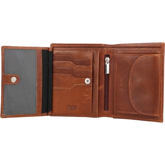 Mika Porte-monnaie RFID en cuir 9,5 cm