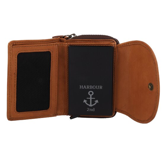 Harbour 2nd Maeve Porte-monnaie Protection RFID Cuir véritable 9 cm