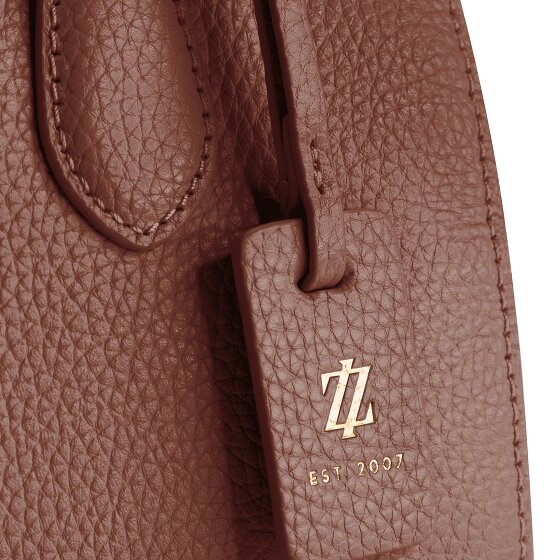 Lazarotti Sac bowling en cuir de Bologne, sac à main, sac à bandoulière, Cuir, 26 cm