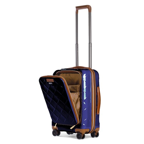 Stratic Leather & More 4 roulettes Trolley de cabine 55 cm Compartiment pour ordinateur portable