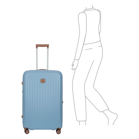Bric's Taormina 4 roulettes Trolley 75 cm avec soufflet d'extension