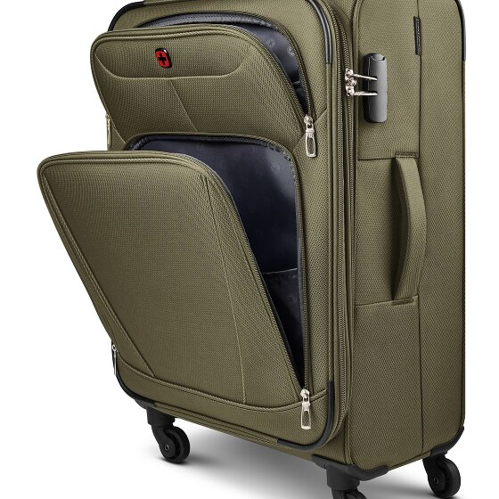 Wenger Beaumont 4 roulettes Trolley L 78 cm avec soufflet d'extension