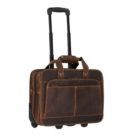 Greenburry Vintage 2 roulettes Trolley d'affaires 33 cm Compartiment pour ordinateur portable