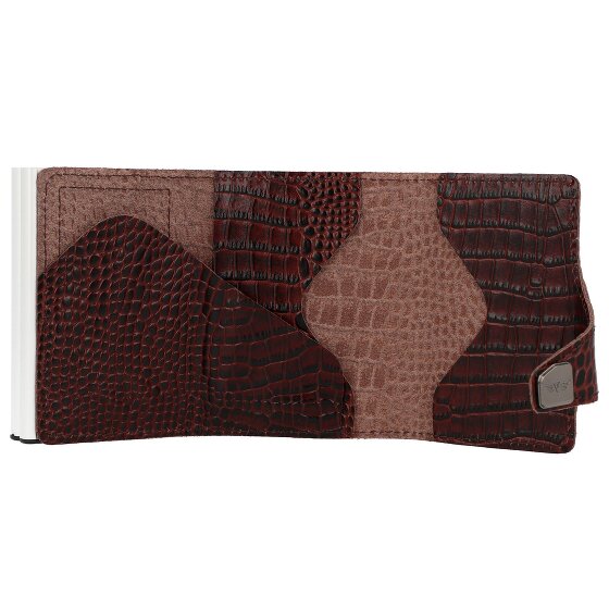 Tru Virtu Click & Slide Porte-cartes de crédit Porte-monnaie RFID en cuir 6,5 cm