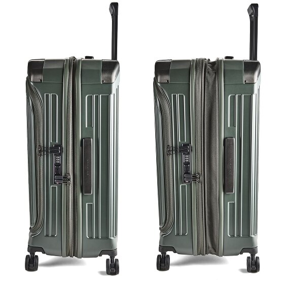 Piquadro PQ-Light 4 roues Valise cabine M 69 cm '"avec soufflet d''extension"'