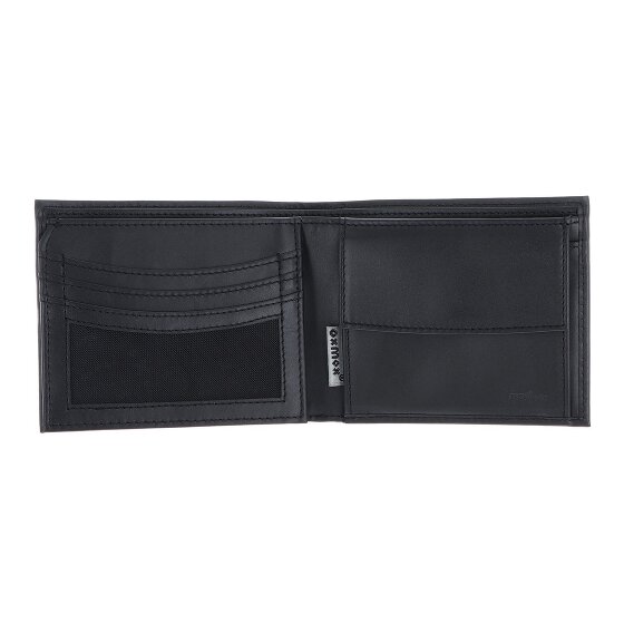 oxmox Leather Porte-monnaie Protection RFID Cuir véritable 12 cm