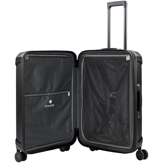 Travelite Millennium 4 roulettes Trolley 67 cm avec soufflet d'extension