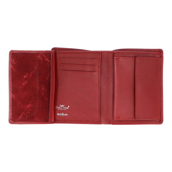 Golden Head Polo Porte-monnaie Protection RFID Cuir véritable 12 cm