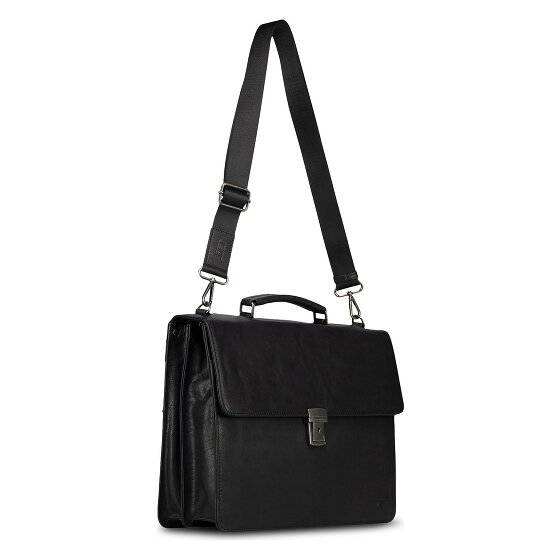 Jost Glasgow Attaché-case Protection RFID Cuir véritable 40 cm Compartiment ordinateur