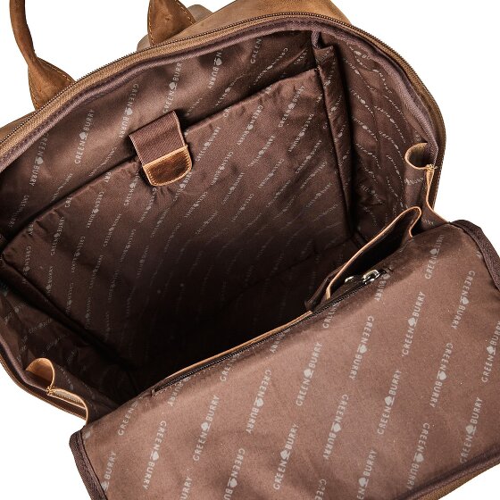 Greenburry Vintage Sac à dos professionnel Cuir véritable 36.5 cm Compartiment ordinateur