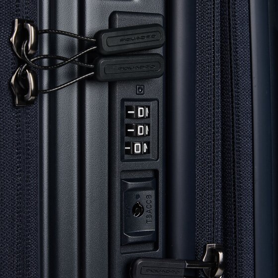 Piquadro PQ-Light 4 roues Valise cabine M 69 cm avec soufflet d'extension