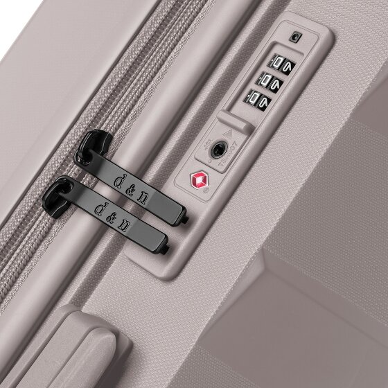 d&n South Dakota 4 roulettes Trolley L 76 cm avec soufflet d'extension