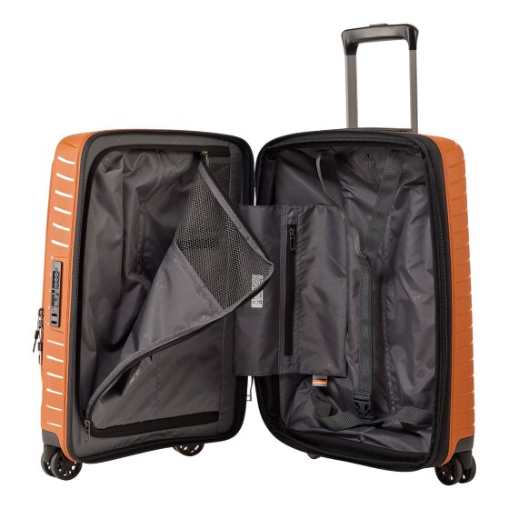 Stratic Novium 4 roulettes Trolley de cabine S 55 cm Compartiment pour ordinateur portable avec soufflet d'extension