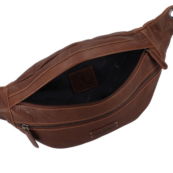 Jack Kinsky Porto Sac banane Cuir véritable 30 cm