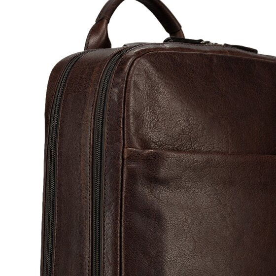 Jost Glasgow Daypack Protection RFID Cuir véritable 44 cm Compartiment ordinateur