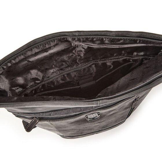 Jack Kinsky Baltimore 15 Sac à dos professionnel Cuir véritable 43 cm Compartiment ordinateur