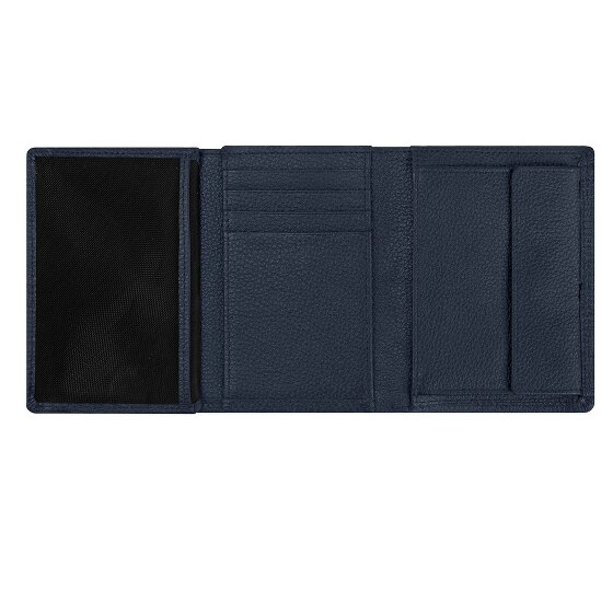 Redolz Leather Essentials HF Porte-monnaie en cuir RFID 9,5 cm dépliable