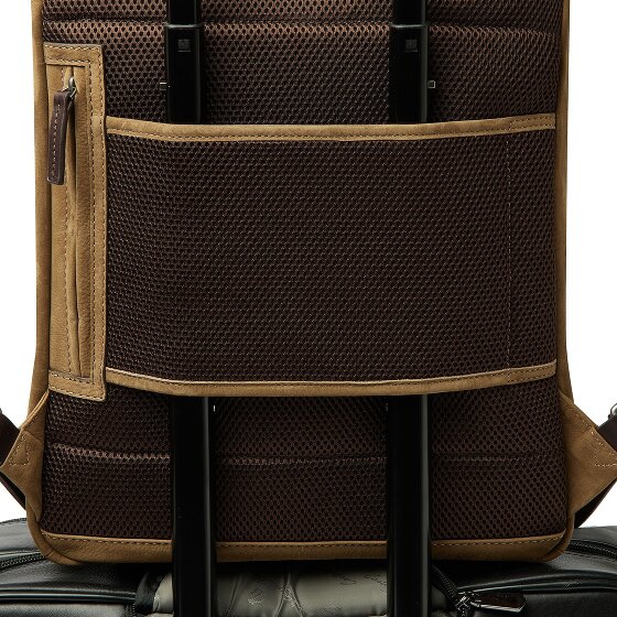 Castelijn & Beerens Veneto Sac à dos professionnel Protection RFID Cuir 39 cm Compartiment pour ordinateur portable