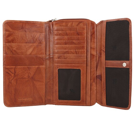 mano Donna Aurona Porte-monnaie RFID en cuir 18 cm