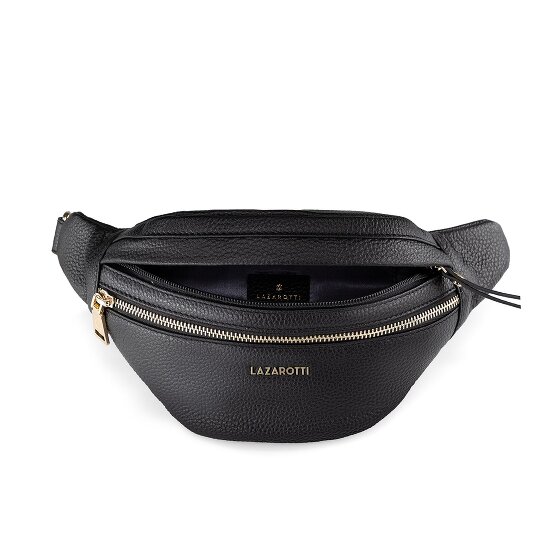 Lazarotti Bologna Leather Double-Zip Sac banane en cuir 25 cm