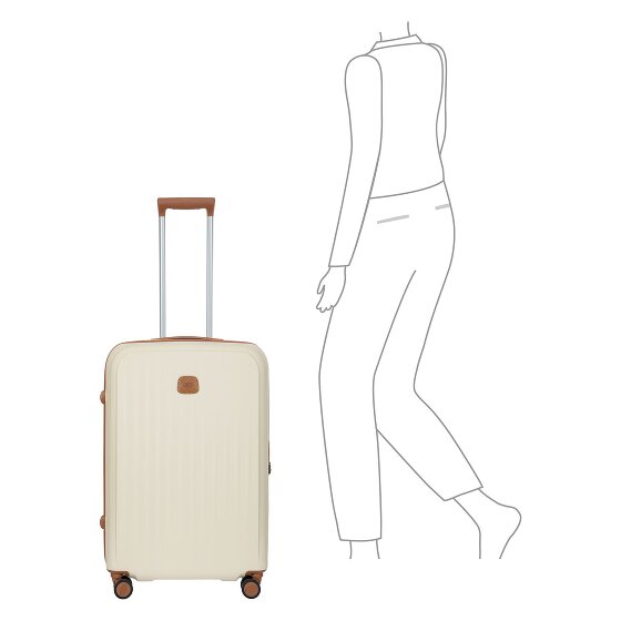 Bric's Taormina 4 roulettes Trolley M 69 cm avec soufflet d'extension