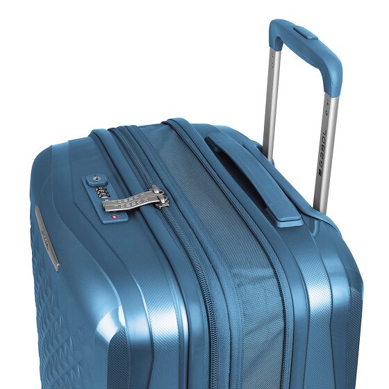 Gabol Queens 4 roulettes Trolley de cabine S 54 cm avec soufflet d'extension