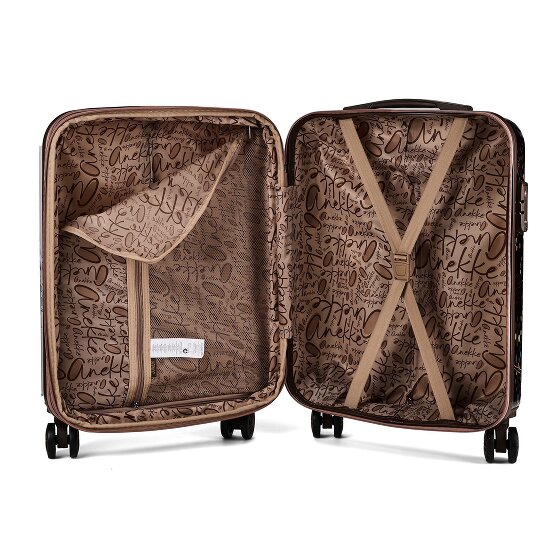 Anekke Tulip 4 roues Valise cabine 55 cm avec soufflet d'extension