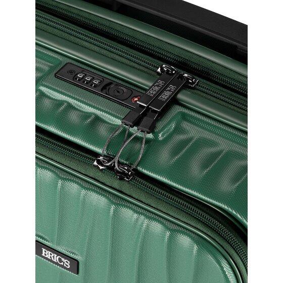 Bric's Cervia 2.0 4 roulettes Trolley de cabine S 55 cm Compartiment pour ordinateur portable avec soufflet d'extension