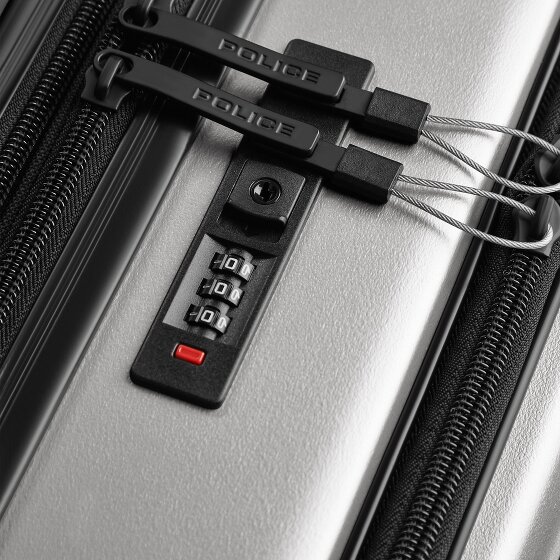 Police Dublin 4 roues Valise cabine S 54 cm Compartiment ordinateur avec soufflet d'extension