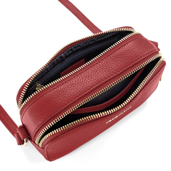Lazarotti Bologna Leather Sac à bandoulière Camera-Bag en cuir double zip 18 cm