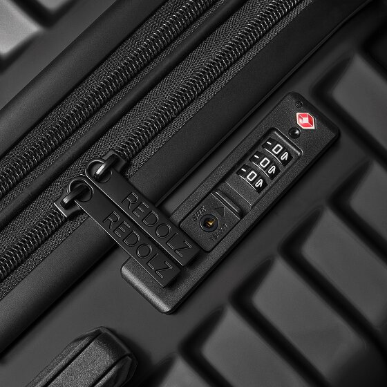 Redolz Essentials 18 4 roulettes Trolley de cabine 55 cm avec soufflet d'extension